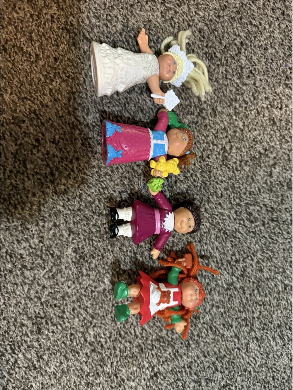 Lot of 4 vintage Cabbage Patch Kids mini figures
